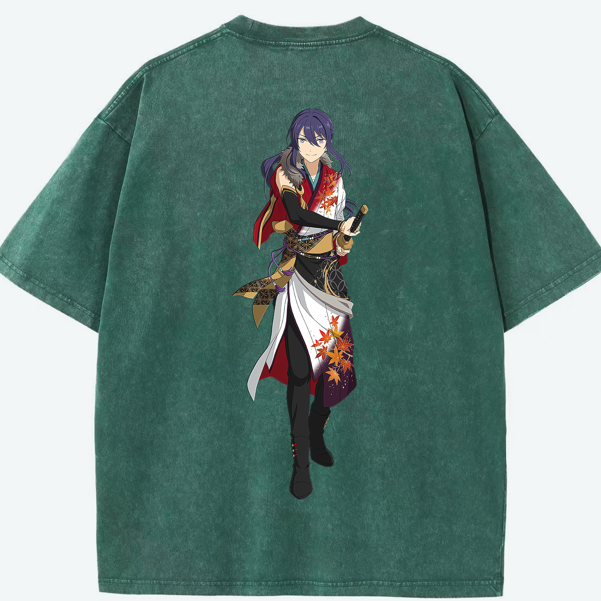 （画像用） あんさんぶるスターズ! Ensemble Stars 綿100% ヴィンテージ風 半袖Tシャツ（背面プリント）